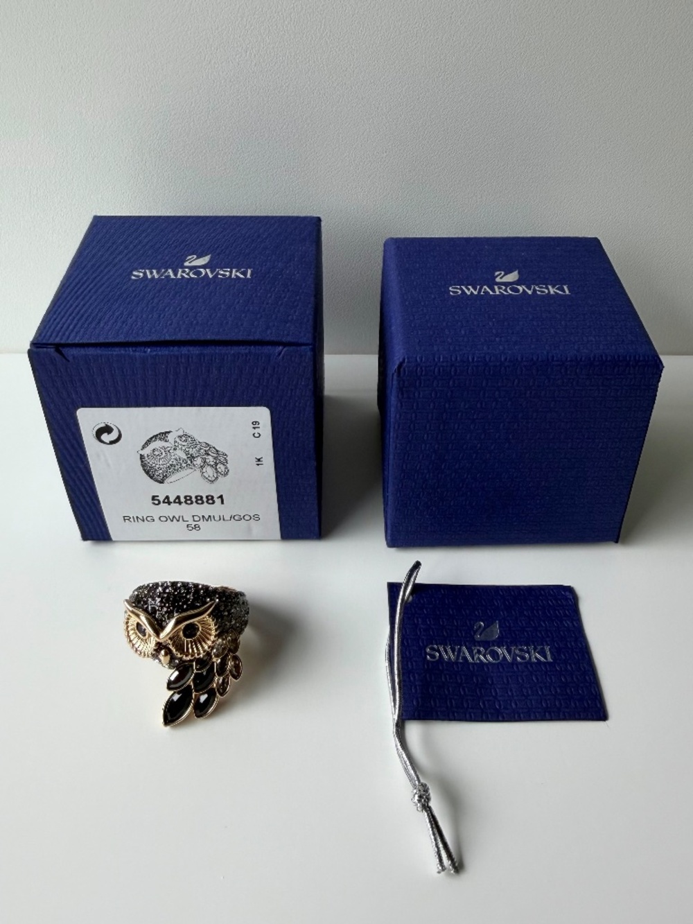Swarovski March Owl Ring